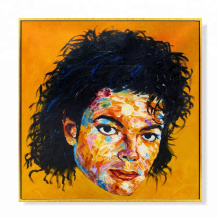 Super Rock Star Michael Jackson Portrait Oil Painting Wall Decor